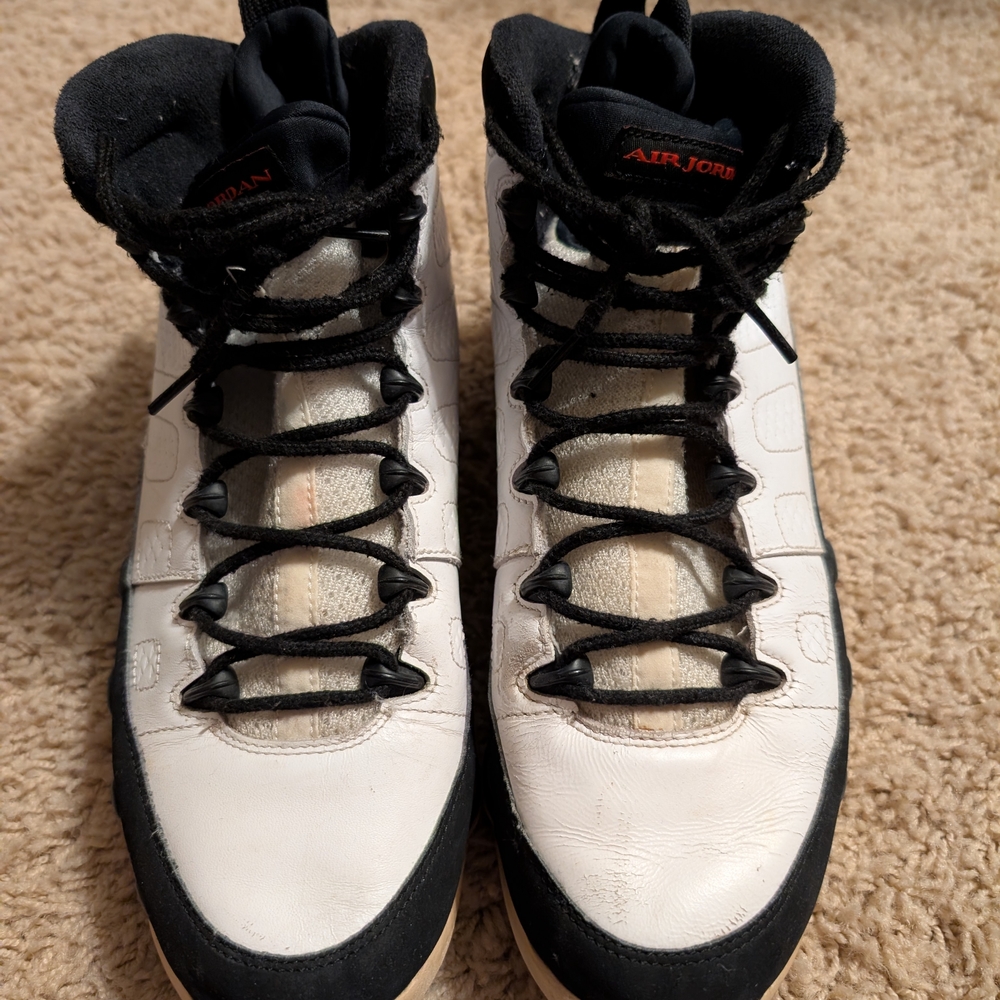 Air Jordan 9's Space Jam Black and White Sneakers